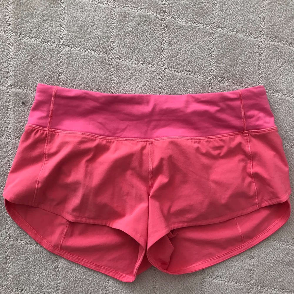 Pink Lululemon shorts size 4